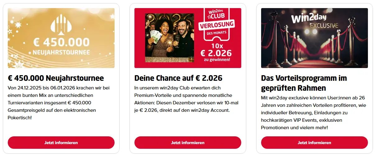 Wöchentliche und monatliche Aktionen für WILLIAM HILL CASINO​
